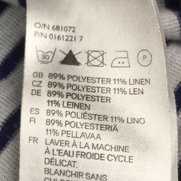 H&M Cream Knit Top with Navy Blue Stripes - Picture 11 of 13